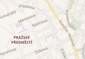 Dvořákova v obci Vysoké Mýto - mapa ulice