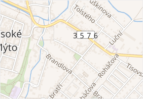 Jablonského nám. v obci Vysoké Mýto - mapa ulice