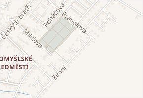 Jiřinková v obci Vysoké Mýto - mapa ulice