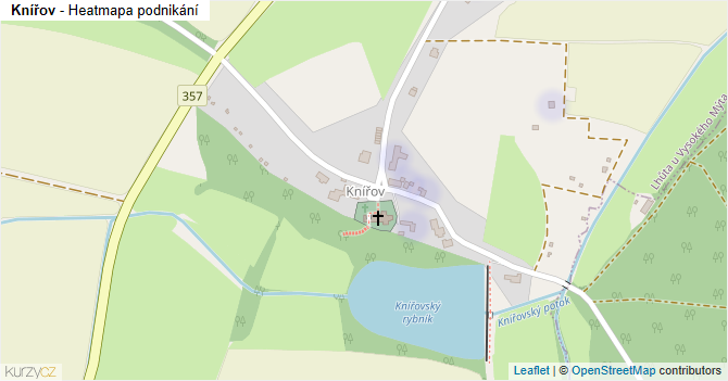 Knířov - mapa podnikání