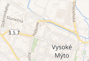 nám. Tyršovo v obci Vysoké Mýto - mapa ulice