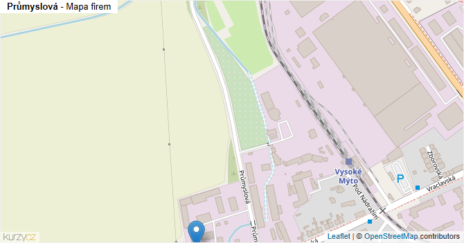 Průmyslová - mapa firem