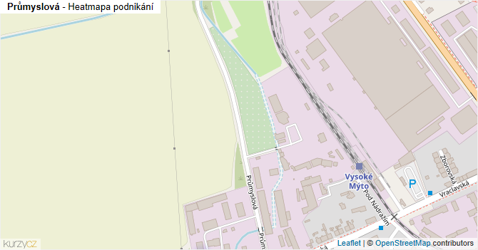 Průmyslová - mapa podnikání