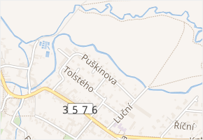 Puškinova v obci Vysoké Mýto - mapa ulice