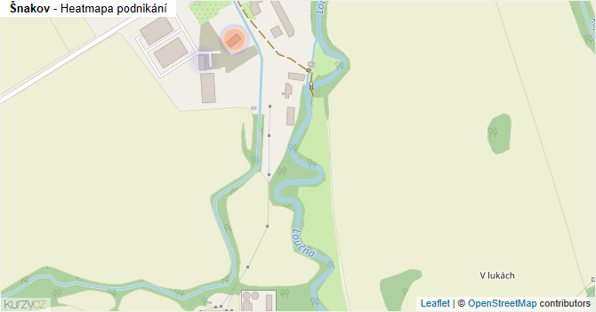 Šnakov - mapa podnikání