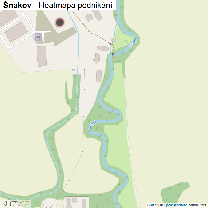 Mapa Šnakov - Firmy v ulici.
