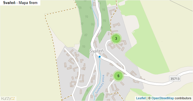 Svařeň - mapa firem