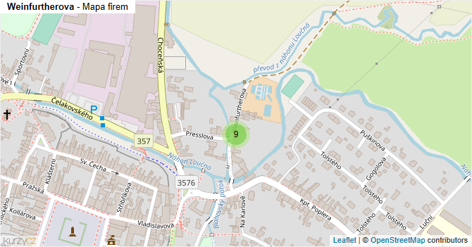 Weinfurtherova - mapa firem
