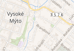 Žerotínova v obci Vysoké Mýto - mapa ulice