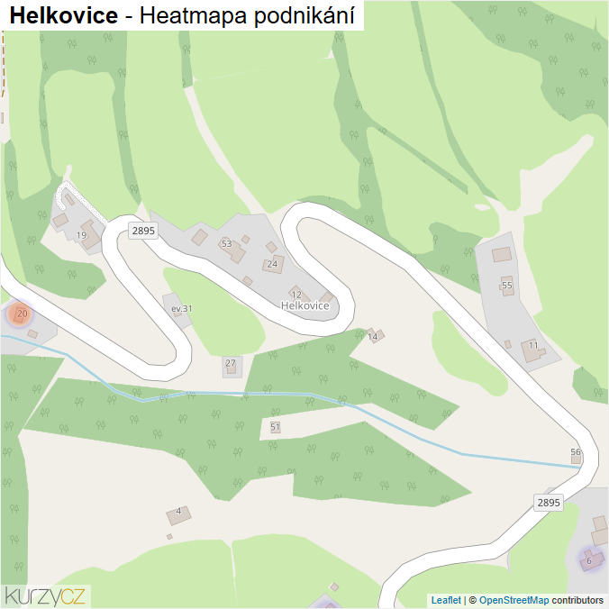Mapa Helkovice - Firmy v části obce.