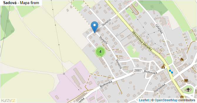 Sadová - mapa firem