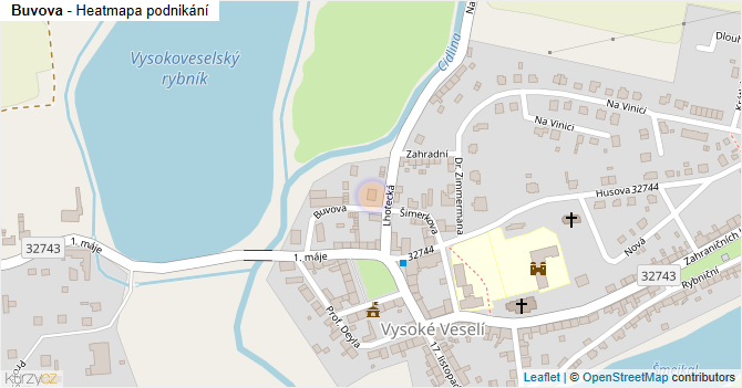 Buvova - mapa podnikání