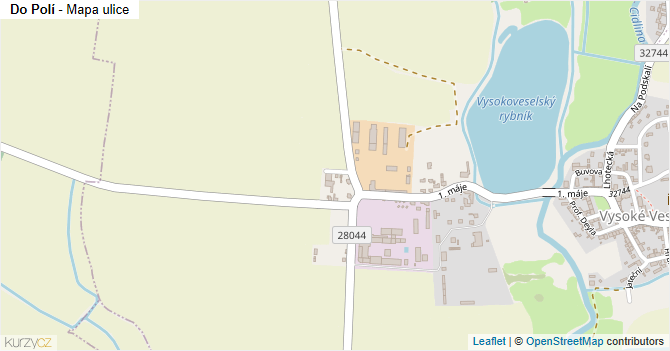 Do Polí - mapa ulice