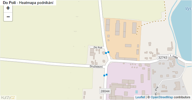 Do Polí - mapa podnikání