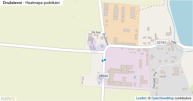 Družstevní - mapa podnikání