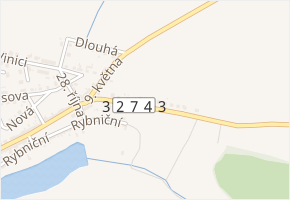 K. Vacka v obci Vysoké Veselí - mapa ulice