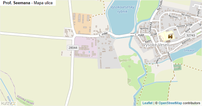 Prof. Seemana - mapa ulice