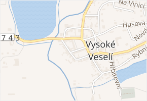 Radní v obci Vysoké Veselí - mapa ulice
