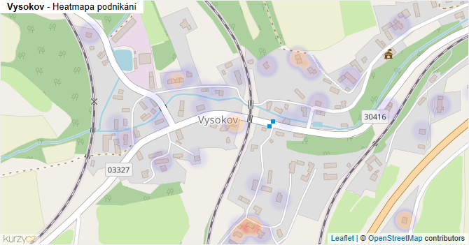 Vysokov - mapa podnikání
