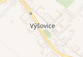 Výšovice v obci Výšovice - mapa části obce