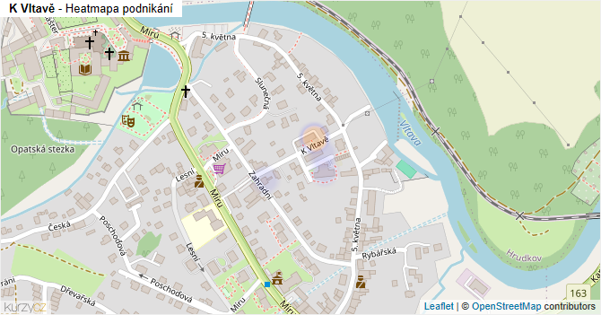 K Vltavě - mapa podnikání