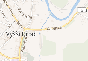 Kaplická v obci Vyšší Brod - mapa ulice