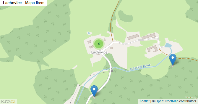 Lachovice - mapa firem