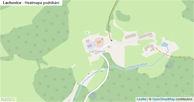 Lachovice - mapa podnikání