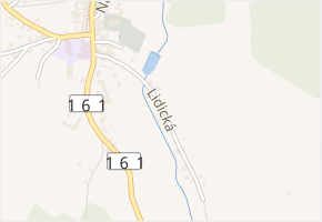 Lidická v obci Vyšší Brod - mapa ulice