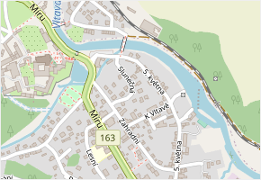 Slunečná v obci Vyšší Brod - mapa ulice
