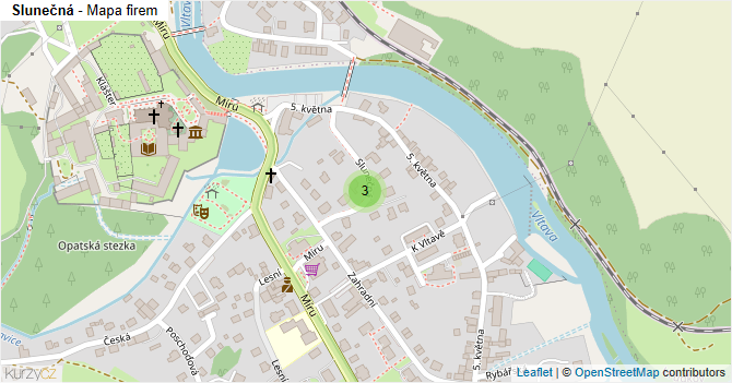 Slunečná - mapa firem