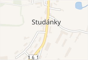 Studánky v obci Vyšší Brod - mapa části obce