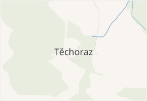 Těchoraz v obci Vyšší Brod - mapa části obce