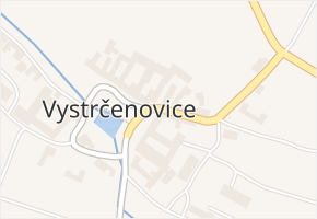 Vystrčenovice v obci Vystrčenovice - mapa části obce