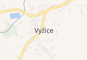 Vyžice v obci Vyžice - mapa části obce