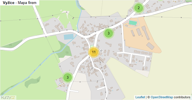 Vyžice - mapa firem