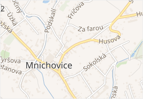 Husova v obci Vyžlovka - mapa ulice