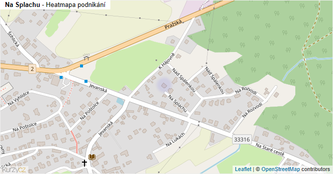 Na Splachu - mapa podnikání