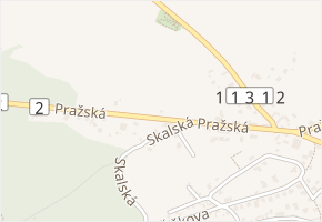 Pražská v obci Vyžlovka - mapa ulice