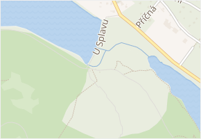 U Splavu v obci Vyžlovka - mapa ulice