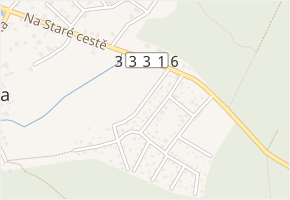 V Březinkách-Louka v obci Vyžlovka - mapa ulice