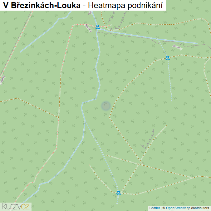 Mapa V Březinkách-Louka - Firmy v ulici.