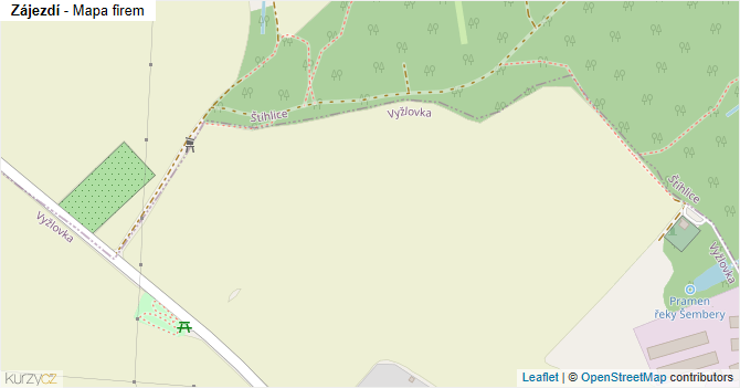 Zájezdí - mapa firem