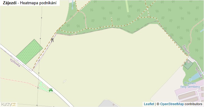 Zájezdí - mapa podnikání