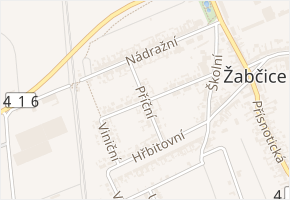 Na Dílech v obci Žabčice - mapa ulice