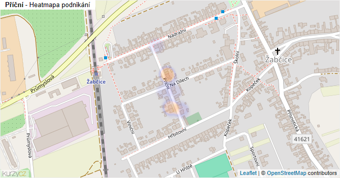Příční - mapa podnikání