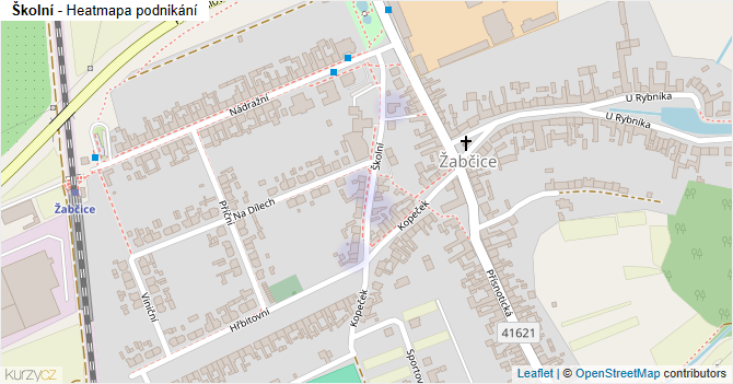 Školní - mapa podnikání