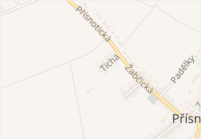 Tichá v obci Žabčice - mapa ulice