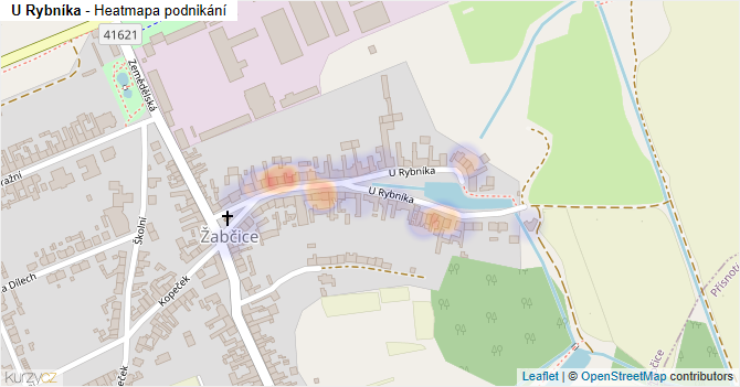 U Rybníka - mapa podnikání