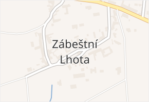 Zábeštní Lhota v obci Zábeštní Lhota - mapa části obce